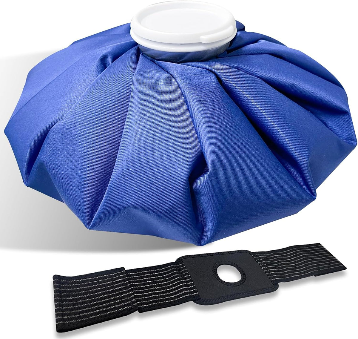 11" Large Ice Bag Pack with Wrap for Injuries, Upgrade Reusable Ice Packs, Effective Hot/Cold Therapy for Migraine, Shoulder, Neck, Knee Pain, No-Leak & Waterproof, Blue