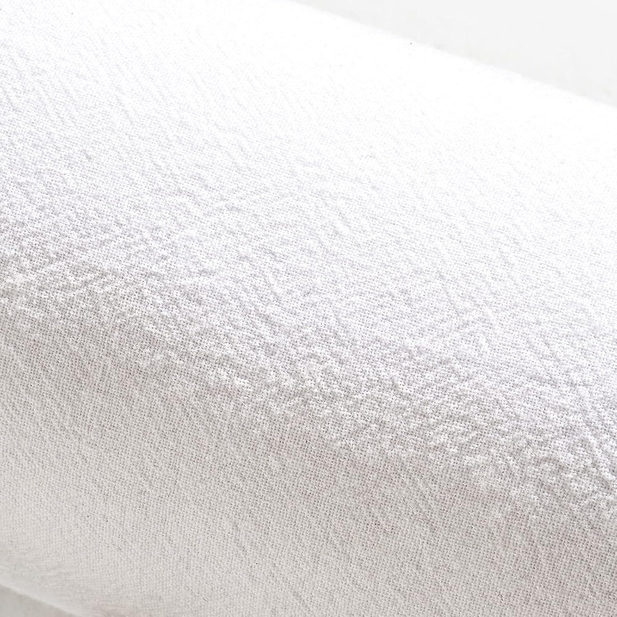 Buckwheat Pillow for Neck Pain, Organic Buckwheat Hull Neck Roll, Adjustable Cervical Support Bolster for Sleeping, 100% Cotton Cover, Breathable & Cooling (Standard Size, White)