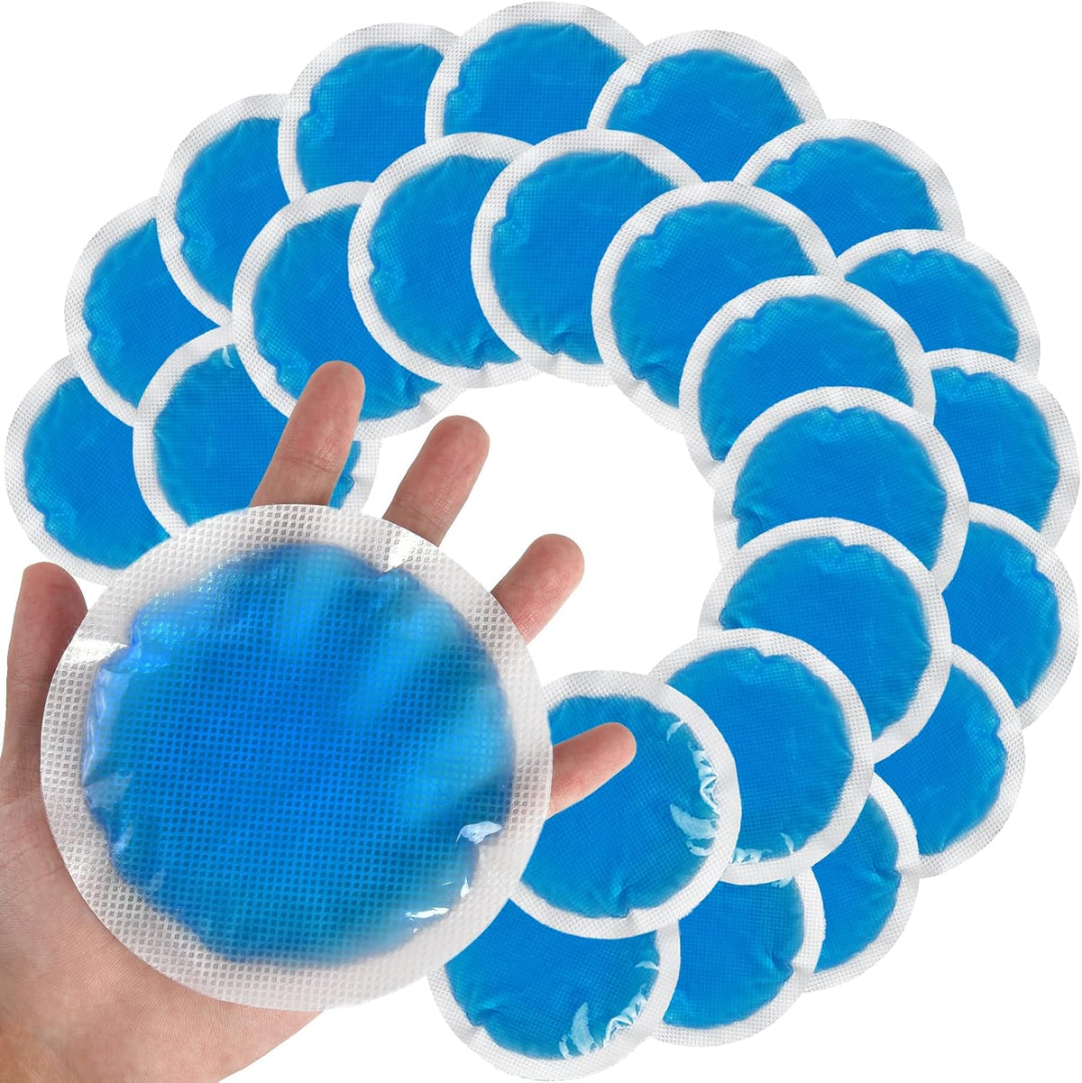 Tutmyrea Reusable Soft Small Ice Packs - 12 Pack Cold Compress for Injuries, Eyes, Face, Breast, Allergies, Small Wounds
