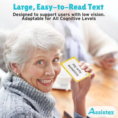 Assistex Matching Game Activity Board - Dementia Activities for Seniors - Memory Games for Adults with Alzheimers - Memory Loss and Alzheimers Activities - Matching Card Memory Games for Seniors
