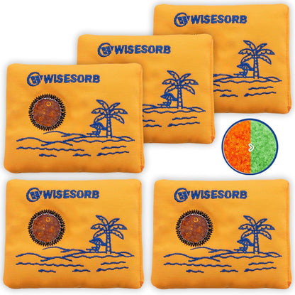 Wisesorb 500g 2pcs Rechargeable Car Dehumidifier Moisture Absorbers Bags, Reusable Desiccant Color Indicating Silica Gel Packets, Microwave Reactivated Visible Desiccant Packs for Car Closet Basement