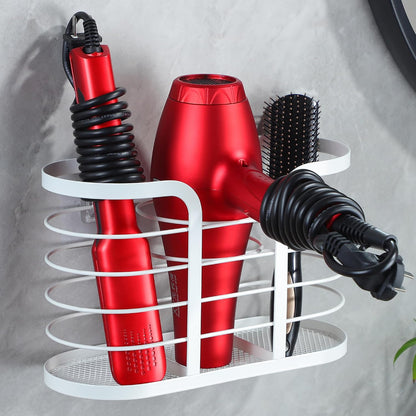YIGII Hair Tool Organizer, Cabinet Door Storage Basket, Bathroom, Black | Storage for Hair Dryers, Flat Irons and Curling Tools, Space-Saving Cabinet Design for Bathroom Styling Tools