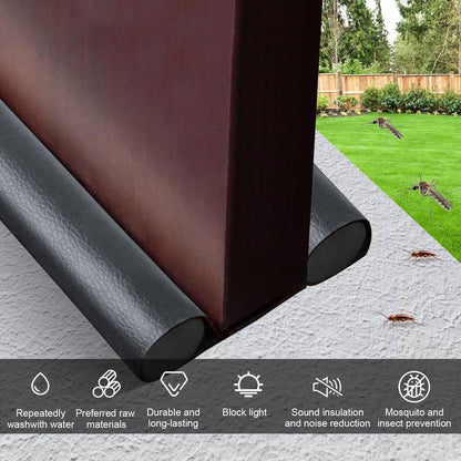 Wanheart Under Door Draft Stopper 38 Inch, Door Sweep for Bottom of Door | Draft Blocking, Small Gap Fit, Trim to Size, No Adhesive, Wipeable Cover