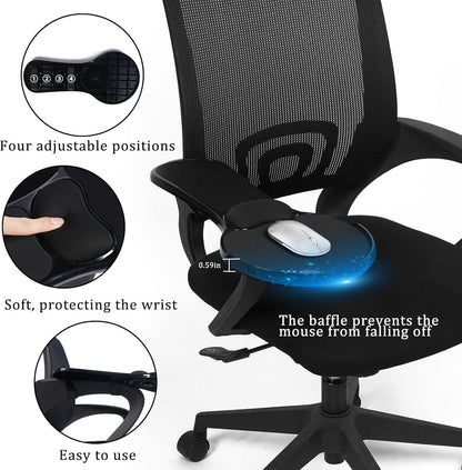 Ergonomic Arm Rest Mouse Pads for Chairs,Mouse pad Chair Attachment