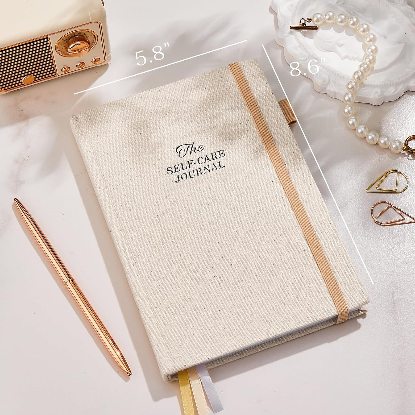 Self Care Guided Journal for Women，Gratitude Journal & ADHD Planner A5Beige | ADHD Planner, Mental Health & Anxiety Guided Journal for Women, Better Everyday