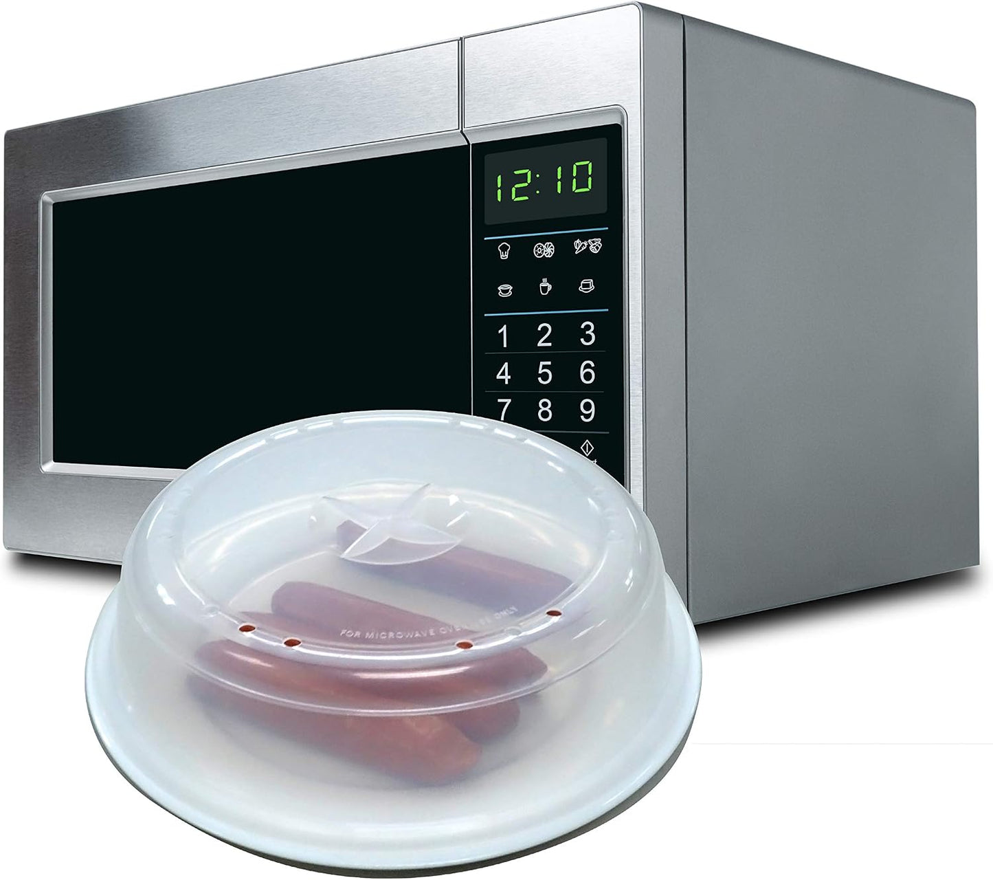 Norpro 10" Vented Microwave Plate Cover, Food Dome