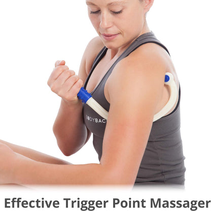 Body Back Mini Neck Massager - Travel Size Back Massager for Trigger Points | FSA Eligible Handheld Neck & Shoulder Massager, Pressure Point Relief Tool For Deep Tissue Pain Relief & Muscle Relaxation