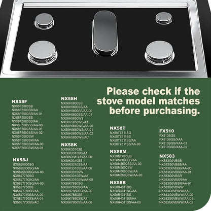 Stove Top Covers for Gas Burners,Non-Stick Stove Guard, Samsung Gas Stove, Reusable Stove Covers (Black)