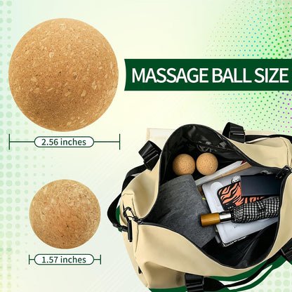 Trigger Point Ball-Cork Massage Ball for Fascia and Myofascial Release | Cork massage ball for fascia release, feet and full-body self-massage