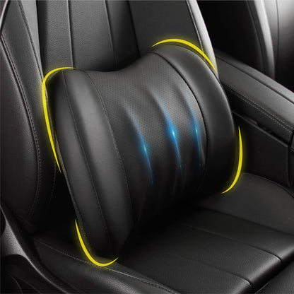 Lofty Aim Lumbar Support Pillow for Car, Car Seat Back Support for Driving | Memory Foam Car Lumbar Support for Driving Seat, Car Back Cushion, Adjustable Straps, Lower Back Pillow, Office Chairs, Black