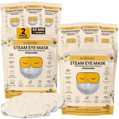 Eye Serenity Steam Eye Mask, Heated Eye Mask Fast Relief for Stye Unscented