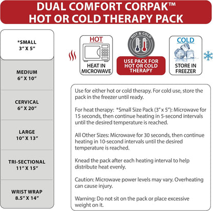Reusable Hot & Cold Therapy Pack for Knee Back & Shoulder Pain-Trisectional