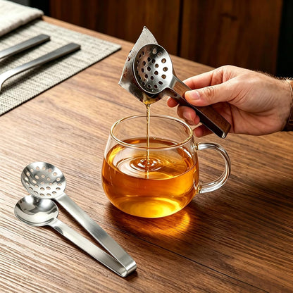 Tea Bag Squeezer Tongs,Stainless Steel Tea Bag Holders Tea Filters Round Strainer Gripper for for Gripping Tea Bag,Ice Cube,Sugar,Lemon Slices