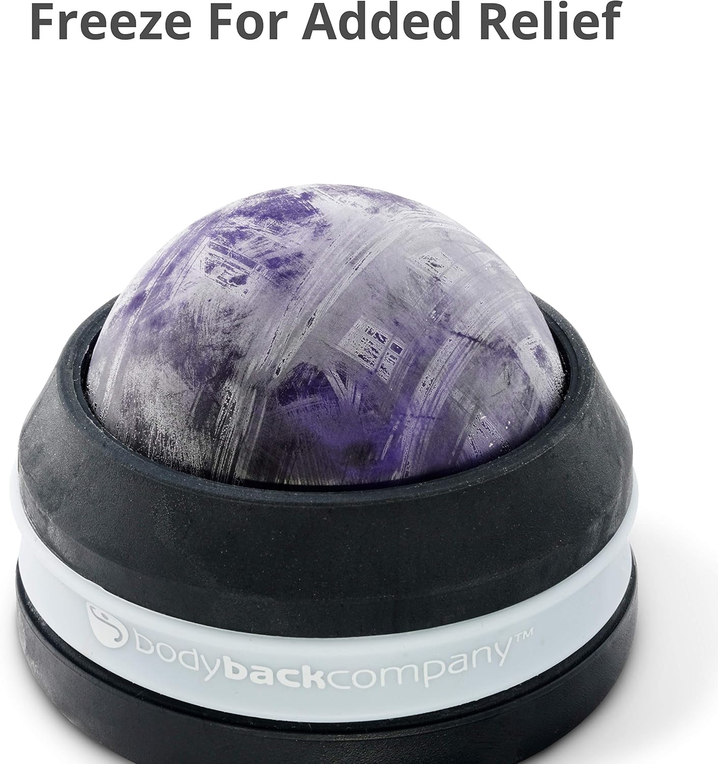 Body Back Massage Roller Ball - Body & Neck Massager for Muscle Recovery | FSA Eligible 360° Rolling Ball Massager For Sore Muscles, Handheld Massage Roller Ball For Full Body Tension Relief, Purple