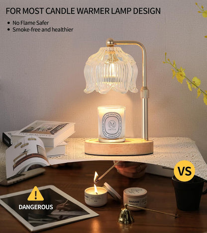 MEXISUE Candle Warmer Lamp with Timer, Bird Candle Warmer Lamp with Jar Candles,Wax Melt Warmer for Housewarming Gift, Birthday Mother's Day Valentines Gifts for Women,Mom,Sister,Bedroom Decor