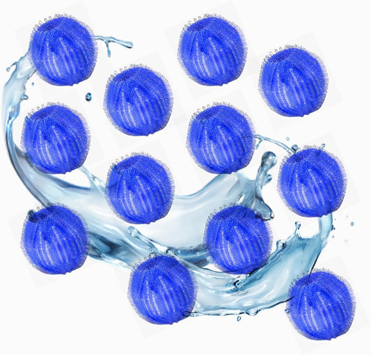 Pet Hair Remover for Laundry, 12 PCS - Reusable Dog & Cat Hair Remover Tool, Effectively Removes Pet Hair, Lint and Dander from Bedding and Clothing, Suitable for Washing Machines, Dryers