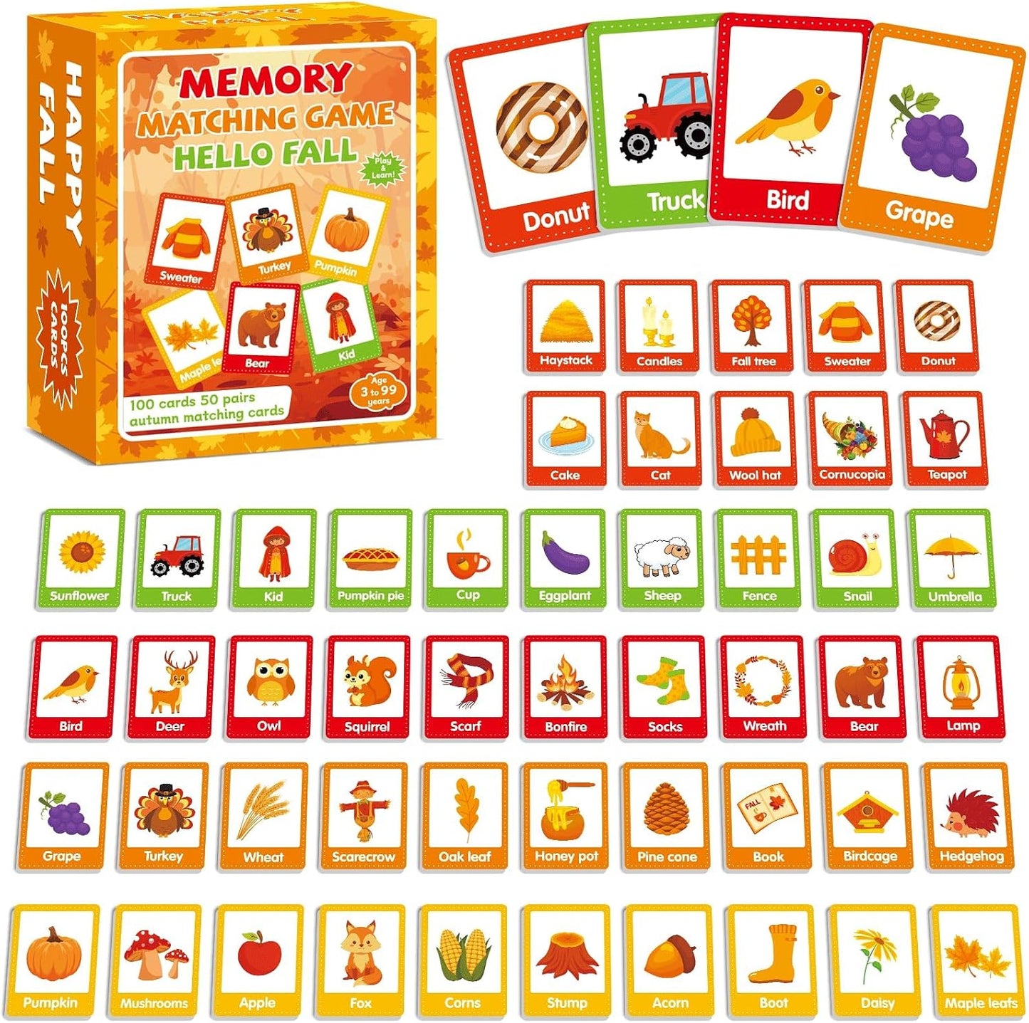 gisgfim 100 PCS Memory Matching Game Famous Paintings Concentration Memory Card for Adults Learning Educational Game A Fun & Fast Artworks Theme Matching Games