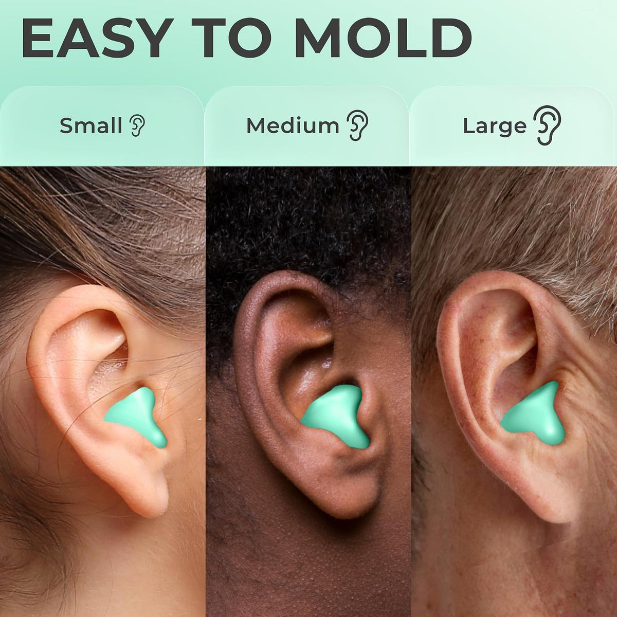 Peace&Quiet PQ Wax Ear Plugs for Sleeping - 50 Silicone Wax Earplugs