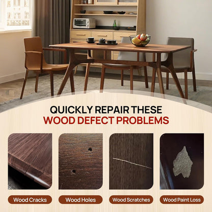 Boncart Wood Furniture Repair Kit, Wood Touch up Fillers | Repair Scratches, Cracks, Paint Chips, and Nail Holes on Furniture, Floors, Doors, Cabinets, and Tables (10 Colors)