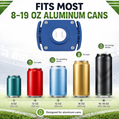 Aluminum Can Opener,Can Top Remover,Beer-Soft Edge-Soda-Can Opener(Blue) | Handheld Safety Manual Can Opener,For 8-19 Oz aluminum Soft Edge Cans, Home,Kitchen,Bar,Camping and DIY projects Tool