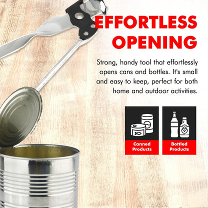 Chef Craft Select Can Opener with Tapper, 6.5 inches in length, Nickle Plated