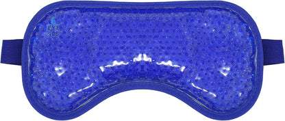 Eye See Plush Gel Eye Mask for Puffy Eyes, Blue - Cold Eye mask to Treat Dark Circles, Sinuses, Dry Eyes, and for Allergy Relief - Microwave Safe for Heat Therapy
