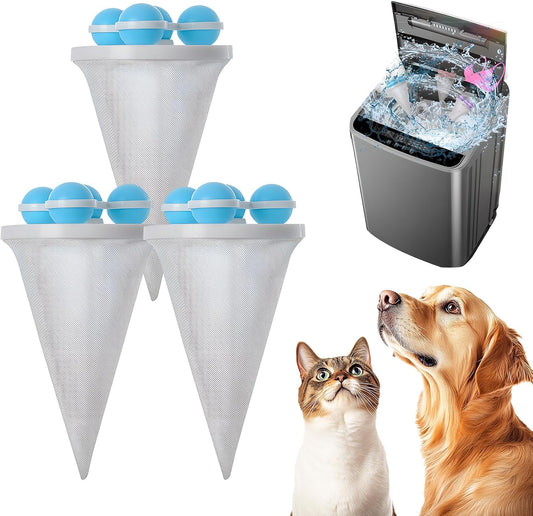 6PCS Washing Machine Hair Filter Mesh Bags, Floating Washing Machine Filter Bags, Reusable Lint Catcher for Washing Machine, Washing Machine Lint Catcher for Laundry (Mix,E)