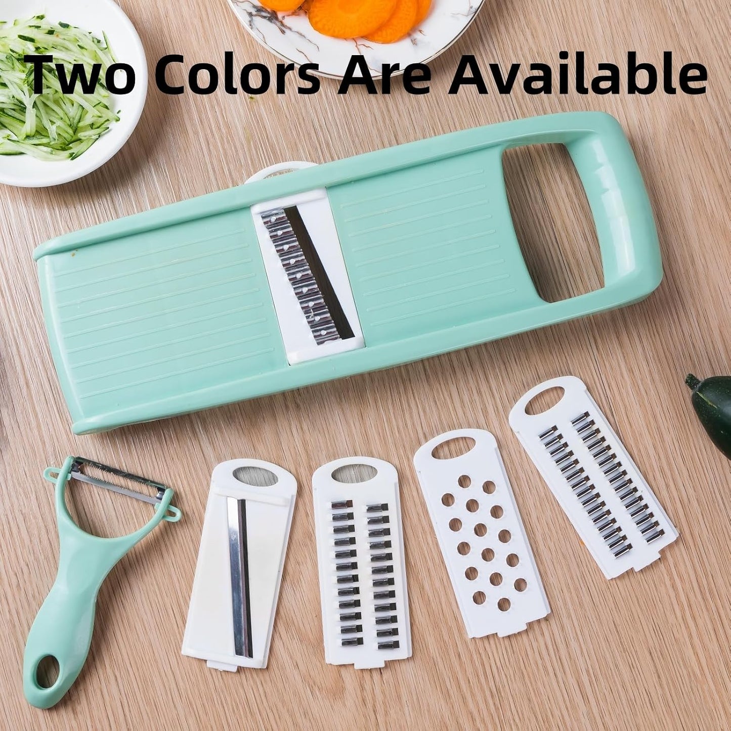 Mandoline Slicer for Kitchen 7-in-1 Mandoline Food Slicer | Potato/Cheese/Vegetable/Carrot/Cucumber Grater,Cutter, Grinder,Waffle Fry Cutter,Julienne Peeler