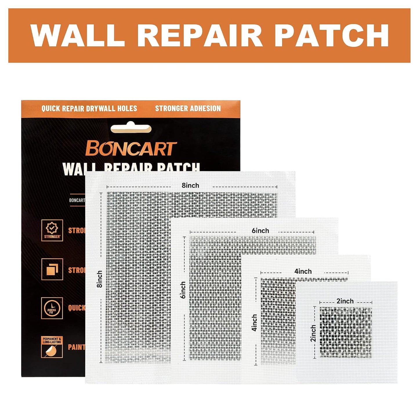 Drywall Repair Kit, 2-Pack Wall Mending Agent, Wall Spackle with Tools | Includes Scraper and Sandpaper. For Wall Surface Hole Fill, Quick And Easy Solution.