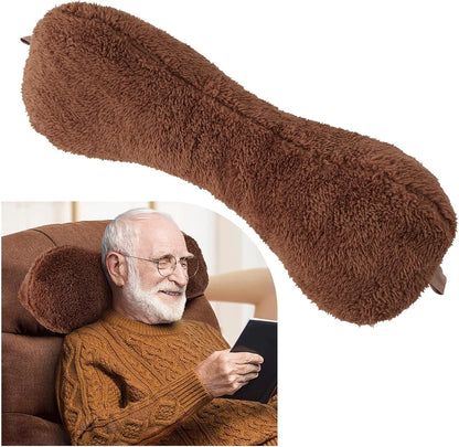 Recliner Headrest Pillow, Head Pillow for Sofa, Recliner Neck Pillow, Bone Couch Neck Pillow for Pain Relieve(Grey)
