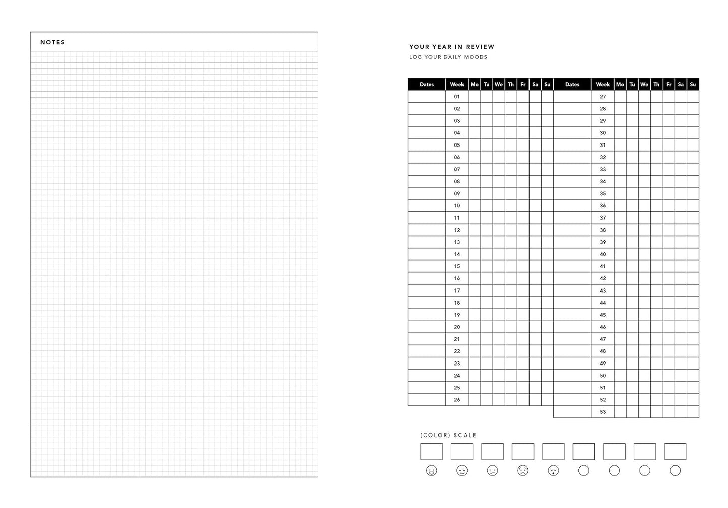 Mood Tracker Journal: Daily Prompts & Charts - A Mental Health and Wellness Journal for Understanding Your Emotional Patterns and Relieving Anxiety (Self Care Journal for Women)