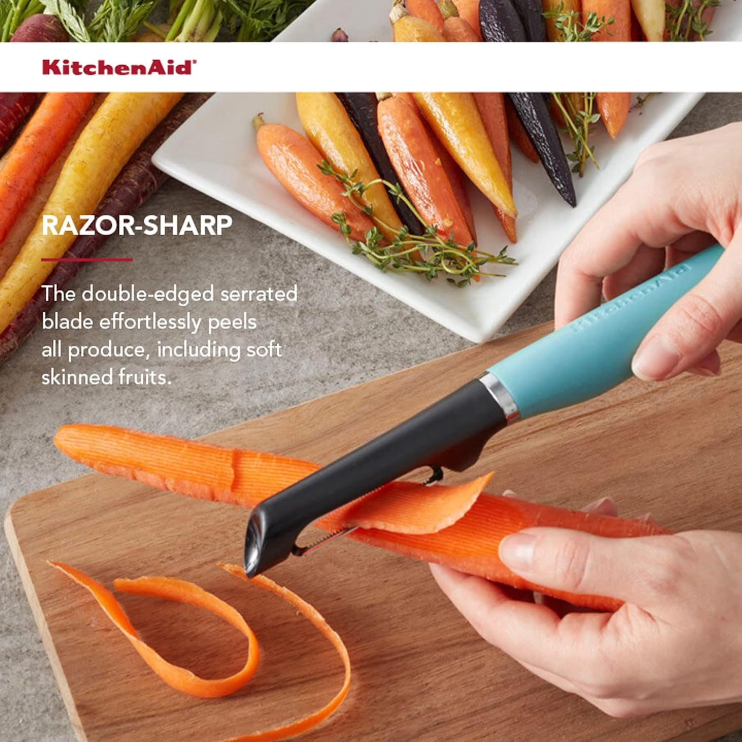 KitchenAid Gourmet Euro Peeler, 8.7-Inch, Pistachio