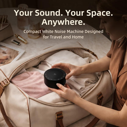 Kipcush White Noise Machine for Baby & Adults, 30 Soothing Sounds, Sleep Sound Machine with 8 Color Night Light, Memory Function, White Noise for Sleeping, Nursery, Office, Travel & Relaxation