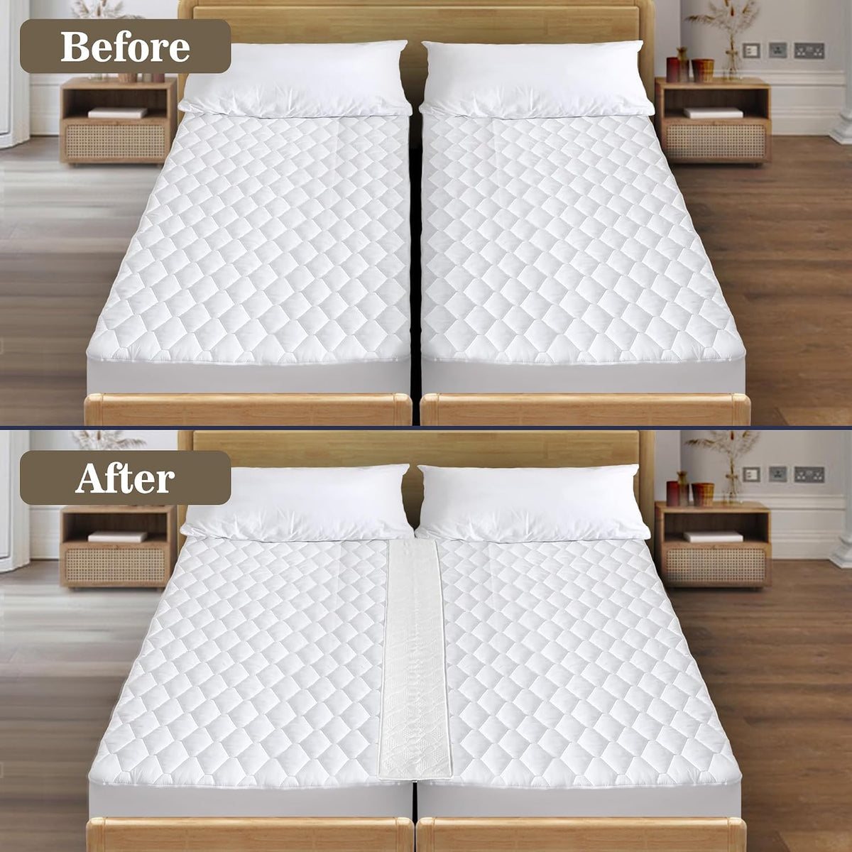 Asatdd Bed Bridge Twin Size to King Size Bed