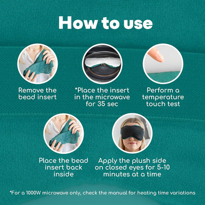 Medi Grade Heated Eye Mask for Dry Eyes, 2-in-1 Warm Compress and Cold Mask