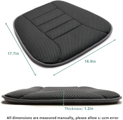 AEROiVi Car Seat Cushion Breathable Mesh Non-Slip Comfort Seat Truck Office