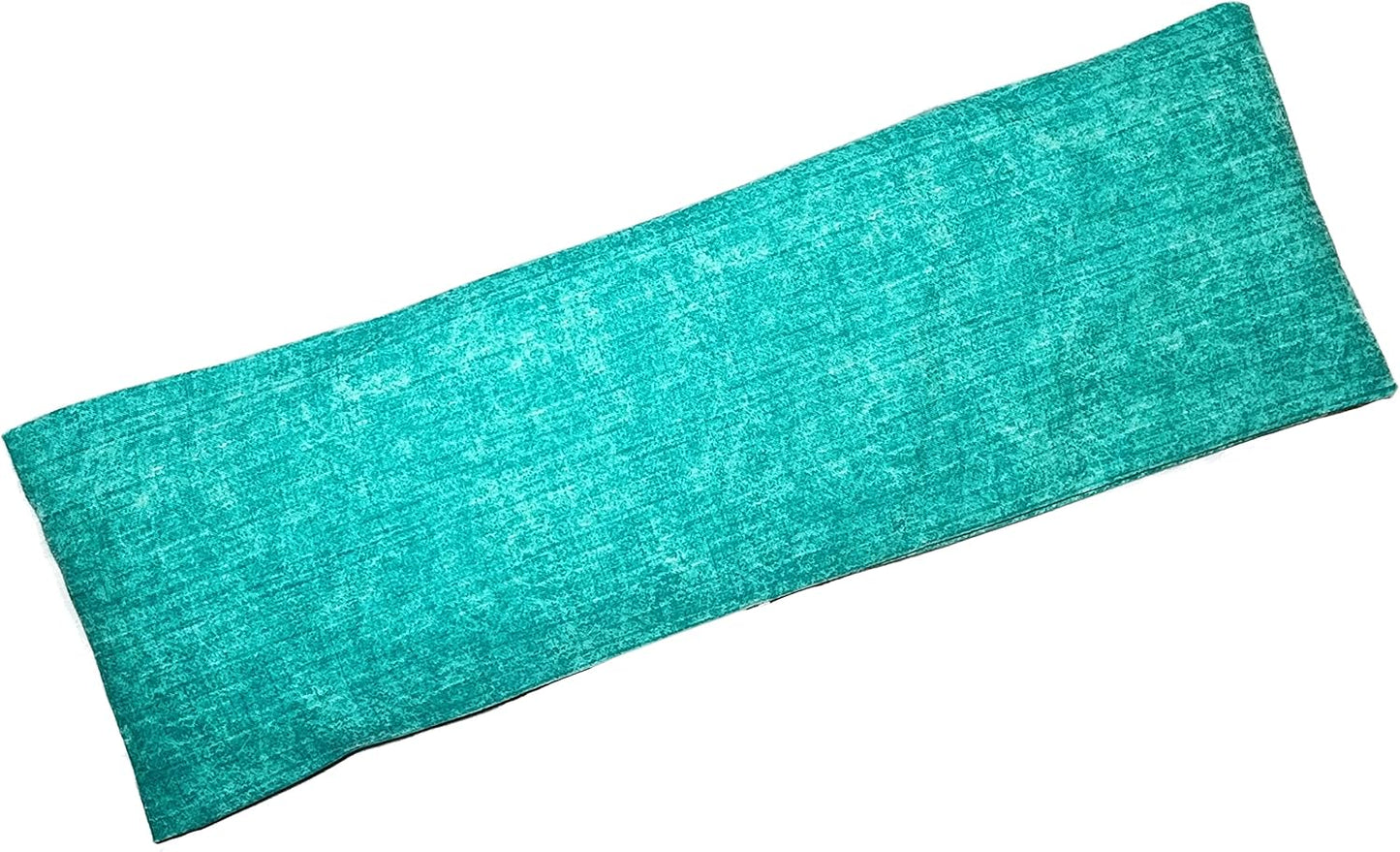 Microwavable Corn Filled Heating Pad and Cold Pack/Washable 100% Cotton Cover (Cross Hatch - Mint, 7.5in W x 11in L)