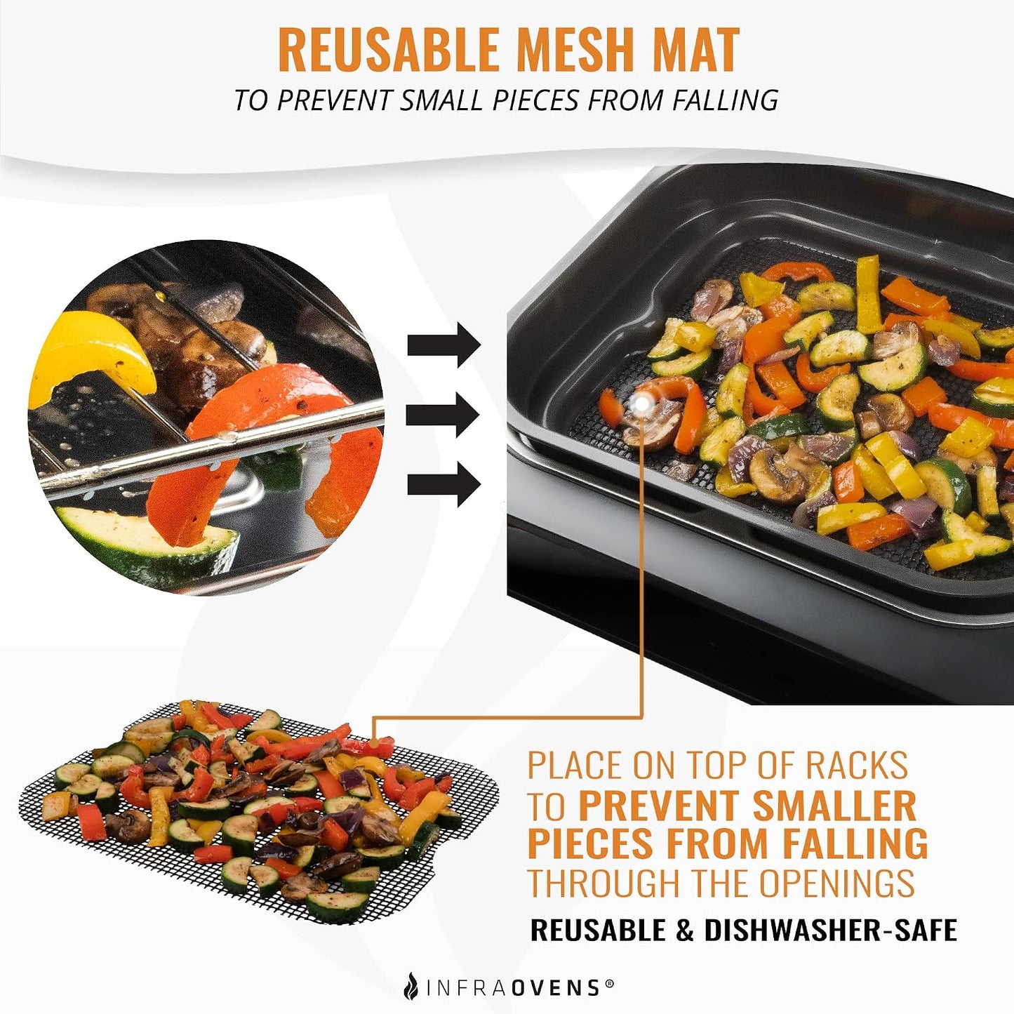 Air Fryer Liner Accessories for Ninja Foodi XL Smart FG551 6-in-1 Indoor Grill, Reusable Heat Resistant Mat for Air Fryer, Ninja Foodi Accessories, Easy Clean Replacement for Parchment Paper