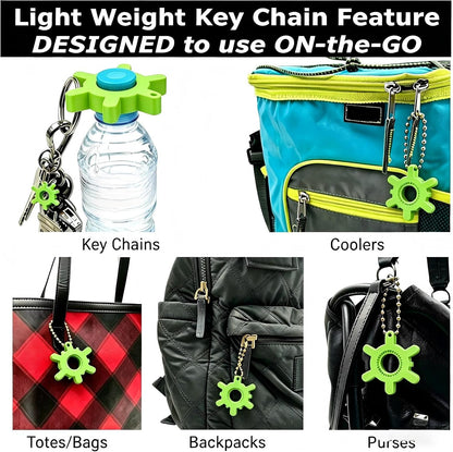 2-Pack Water Bottle Opener for Seniors, Arthritis & Weak Hands, Green