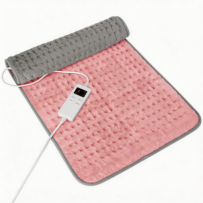 Heating Pad for Period Cramps, Heating Pad for Back/Neck/Shoulder Muscle Pain, 6 Heating&4 Timer Setting, Auto Shut Off, Dry/Moist Heat & Machine Washable, Gray Birthday Christmas Gifts for Women Mom