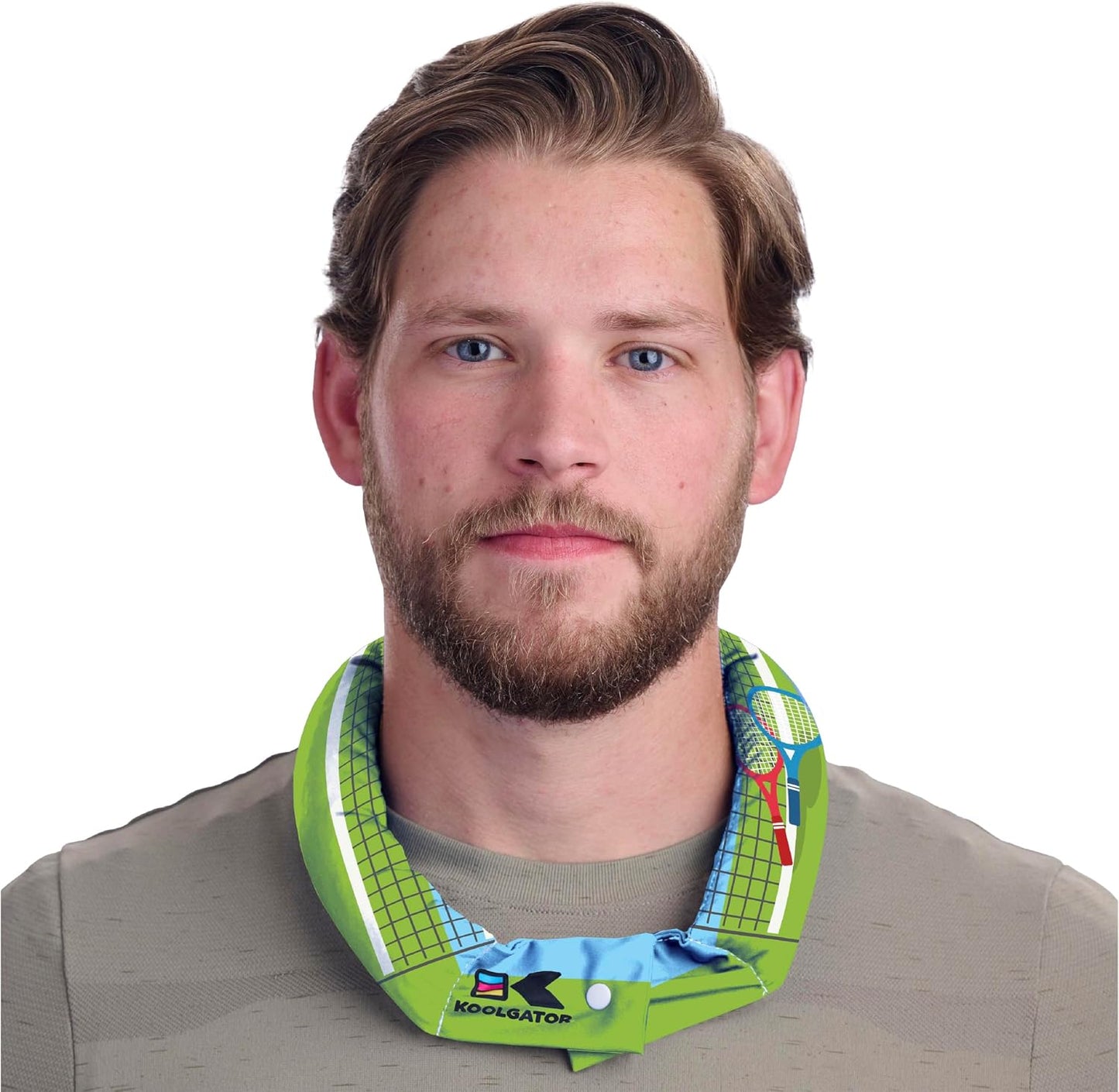 KOOLGATOR Evaporative Cooling Neck Wrap, Blue Paisley, 1 Pack | Reusable Neck Cooler with Long Lasting Relief During Hot Weather Activities, Sports, & Outdoor Work