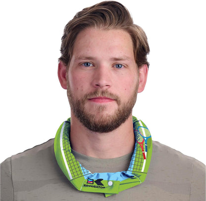 KOOLGATOR Evaporative Cooling Neck Wrap, Blue Paisley, 1 Pack | Reusable Neck Cooler with Long Lasting Relief During Hot Weather Activities, Sports, & Outdoor Work