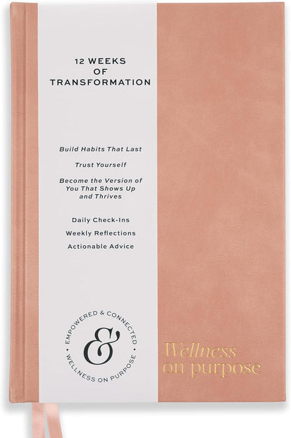 Paper & Progress Wellness Journal – 12-Week Fitness & Self Care Journal for Women | Daily Habit Tracker, Meal Planner, Workout Log, Weekly Reflections & Mindset Coaching Prompts