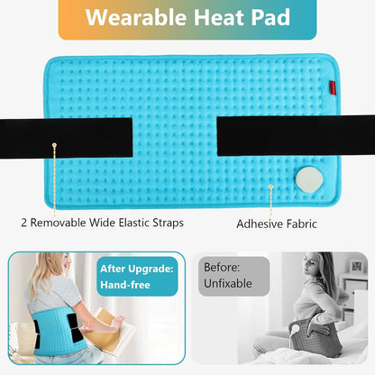Comfytemp Wearable Heating Pad for Back & Period, FSA Eligible Pad, 12"×24"