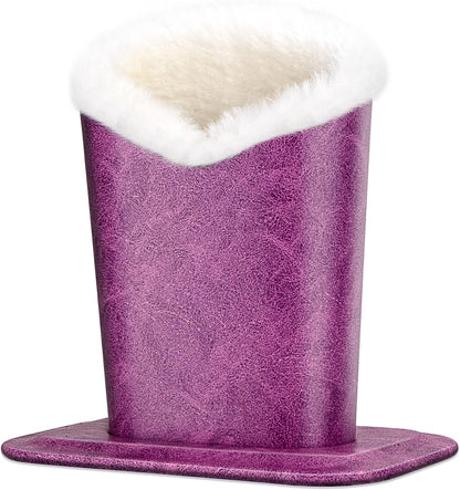 Plush Fluffy Lined Anti-scratch Eyeglasses Holder Protective Glasses Stand Case