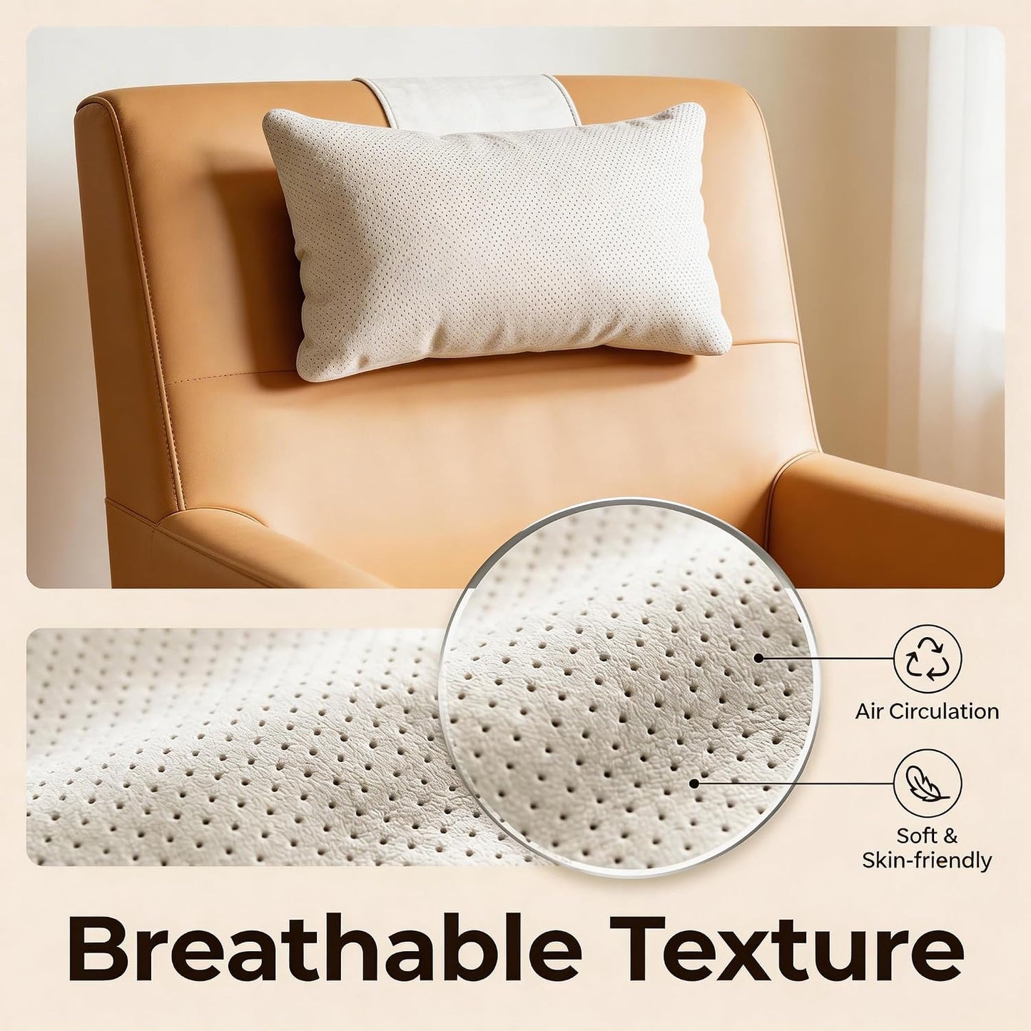 KINIVA Dual-Layer Ultra-Suede Neck Support Pillow for Recliners, Sofas & Office Chairs - Breathable Mesh, Removable Cover, Orthopedic Cervical Support for Pain Relief (Grey)