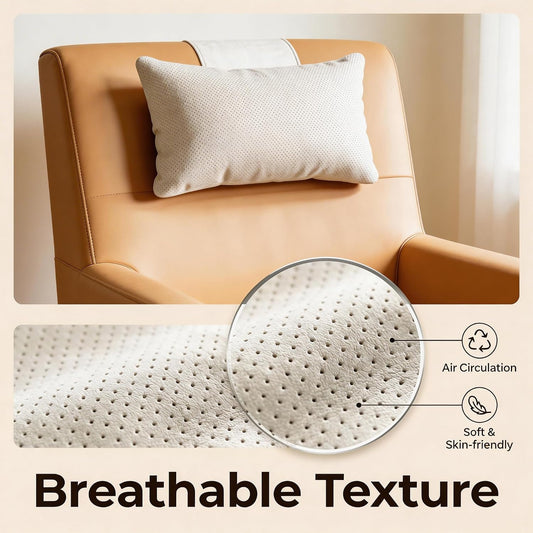 KINIVA Dual-Layer Ultra-Suede Neck Support Pillow for Recliners, Sofas & Office Chairs - Breathable Mesh, Removable Cover, Orthopedic Cervical Support for Pain Relief (Grey)