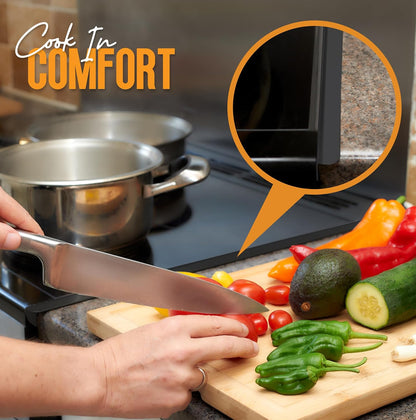 Linda’s Essentials Silicone Stove Gap Covers (2 Pack), Heat Resistant Oven Gap Filler Seals Spaces Between Stovetop and Counter, Easy to Clean Stove Side Guard (25 Inches, Clear)