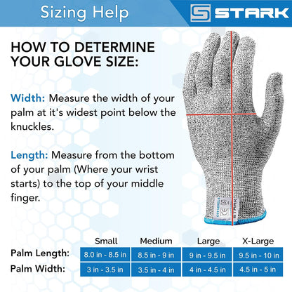 Cut Resistant Gloves, Level 5 Protection, Kitchen Cut Gloves for Meat, Shucking, Fillet, Mandolin Slicing, Carving, 1 Pair, Large
