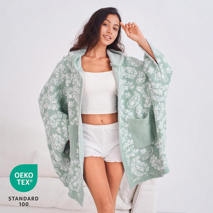 WDCOZY Wearable Blanket Hoodie Poncho Throw Comfy Soft Warm Cape Shawl Cozy Cloak Wrap Hooded with Sleeves For Women Adults